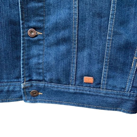 Vintage Tommy Jeans Men’s 90s Y2K Style Classic Trucker Denim Jean Jacket 163579 - Picture 7 of 12